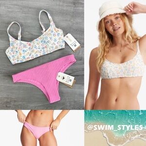 ☀️BILLABONG☀️ DITSY DREAMIN DO BRA IN THE LOOP ISLA BIKINI SET